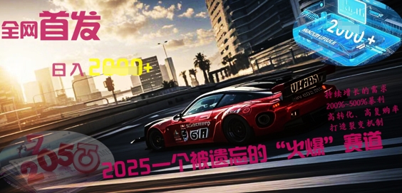 全网首发:2025一个被遗忘的“火爆”赛道轻松日入多张-卡奇诺-网赚一站式